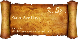 Kuna Szelina névjegykártya